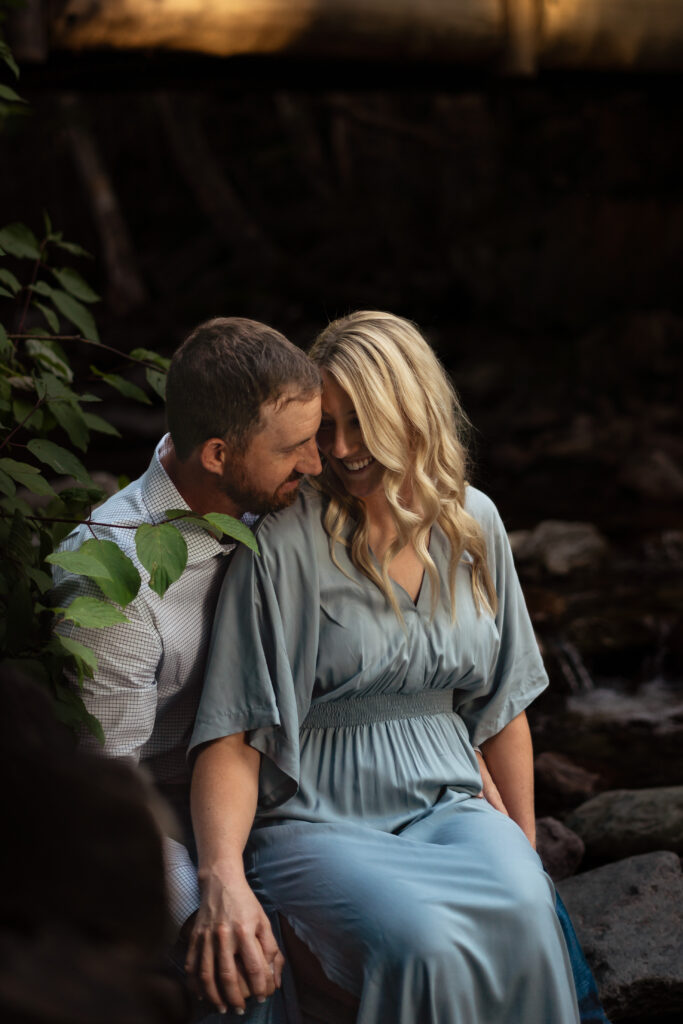 engagement photos in glacier national park