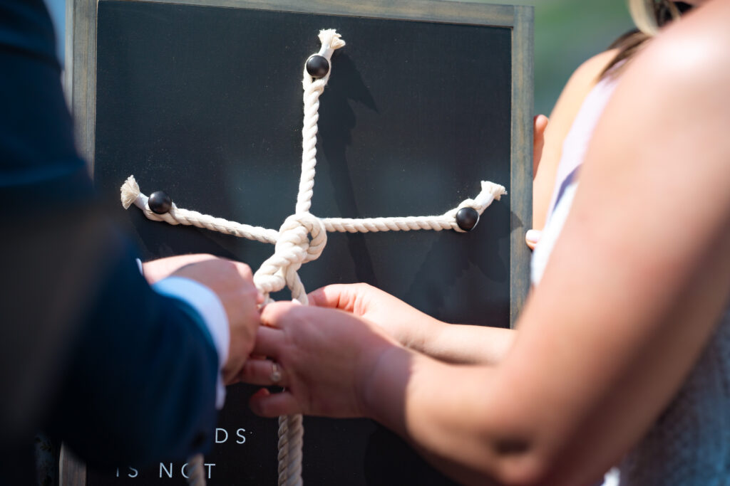 Braided cross ceremony.