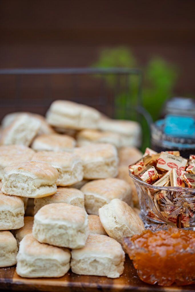 biscuits at reception