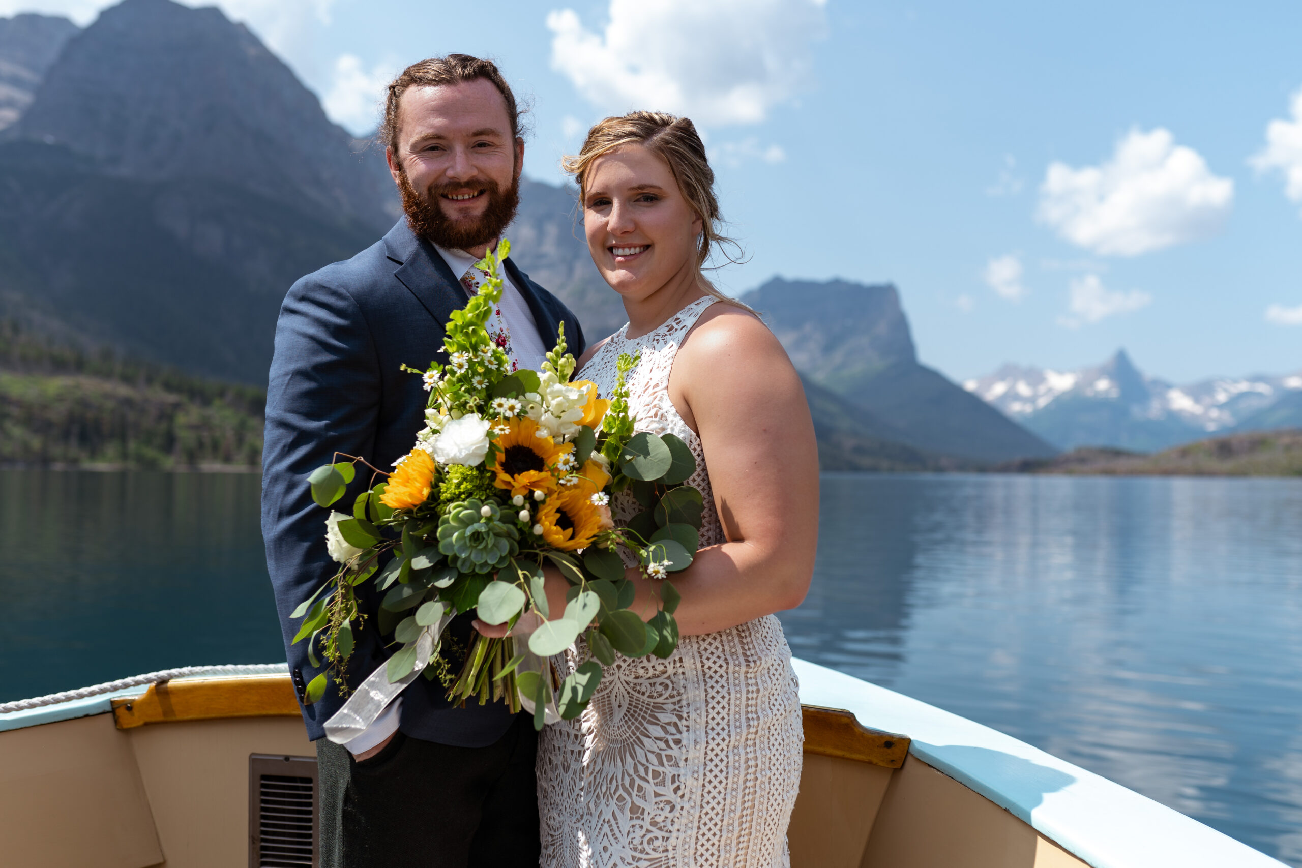 Glacier National Park Boat Elopement