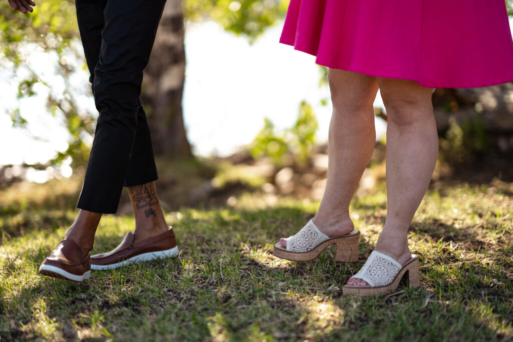 East glacier engagement session.