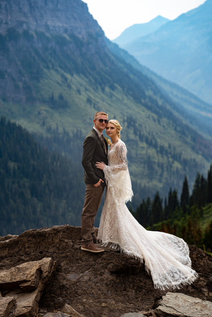 glacier national park couple