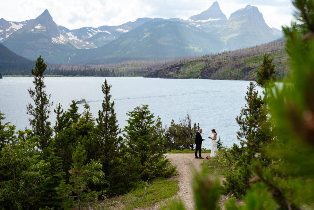 intimate elopement in Glacier National Park